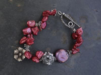 Image of Watermelon Pearl Bracelet