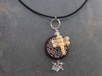 Image of Dragonfly and Bone Necklace