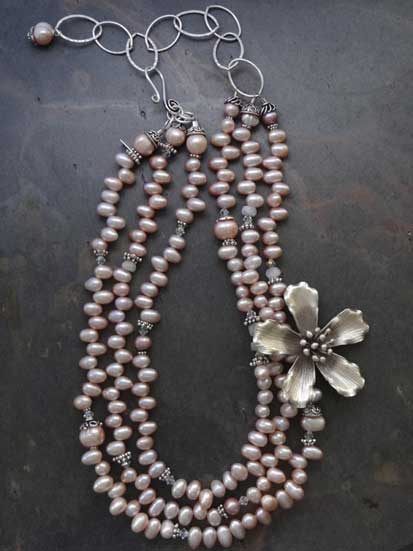 Image of Pink Pearl and Magnolia Flower