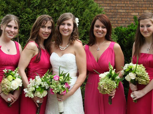 Image of Bride with Bridal Party