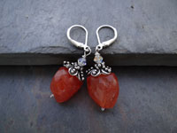 Image of Faceted Carnelian Earrings