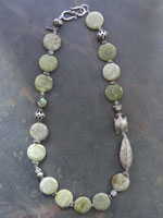 Image of Lemon Green Jasper Necklace